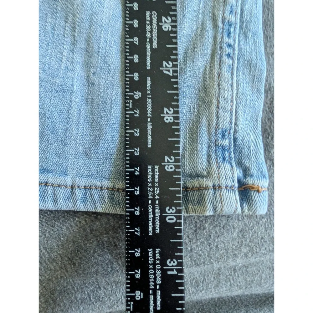Levis 511 Slim Fit Jeans Mens 36x30 Light Wash Blue Denim 04511-1432